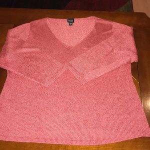 Eileen Fisher V Neck Silk Blend Sweater